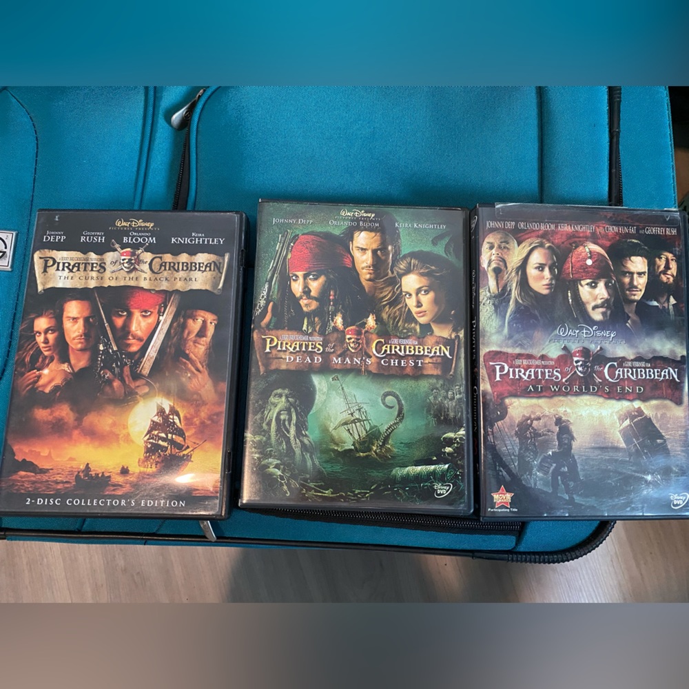 Pirates of the Caribbean dvd’s 1-3